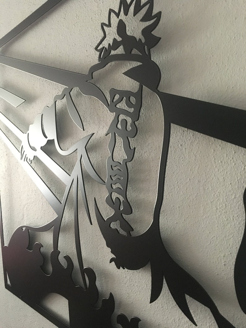 Anime Metal Wall Decor, Anime Metal Wall Art, Anime Birthday Gift