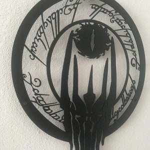 Rings Metal Wall Decor, Movie Gifts for Him, Christmas Gifts, Man Cave Decor, Birthday Gifts for Husband, Rings Metal Wall Art, Movie Poster