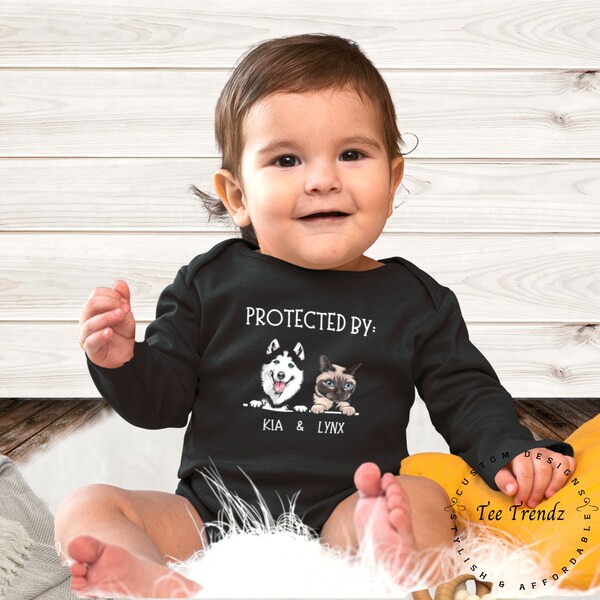 Protected by Dog Baby Svg Etsy