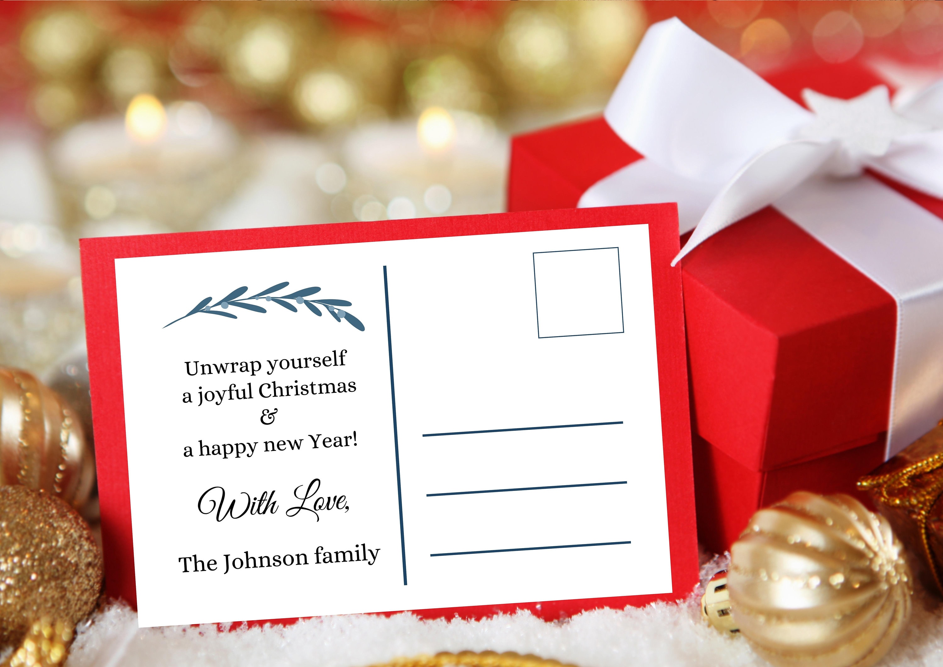 Editable Christmas Card Template Amsterdam Special Digital - Etsy