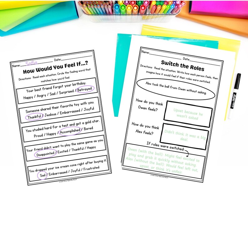Perspective Taking Questions Printable Worksheet.pdf Perspective Taking Worksheets: Social Skills Activities for Kids ...