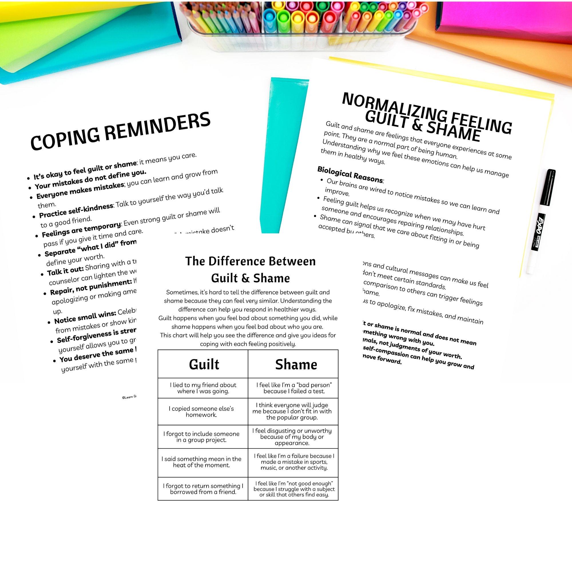 Therapeutic approach to teen guilt and shame.