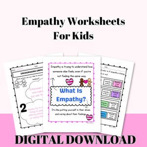 Feuilles de travail sur l'empathie pour les enfants Cartes de scénarios d'empathie à imprimer