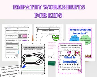 Empathy Worksheets for Kids Kindness Activities Perspective Taking Scenario Cards SEL Printable PDF for Classroom Community Building