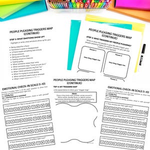 People pleasing printable activities for teens