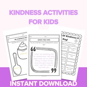 Kinder Freundlichkeit Aktivitäten für Kinder Zufällige Tat der Freundlichkeit Arbeitsblätter für Kinder Kindness Jar Freundlichkeit Aktivitäten für Kinder Druckbare Arbeitsblätter