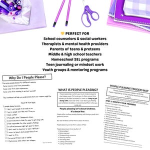 teens people pleasing printable pdf worksheets