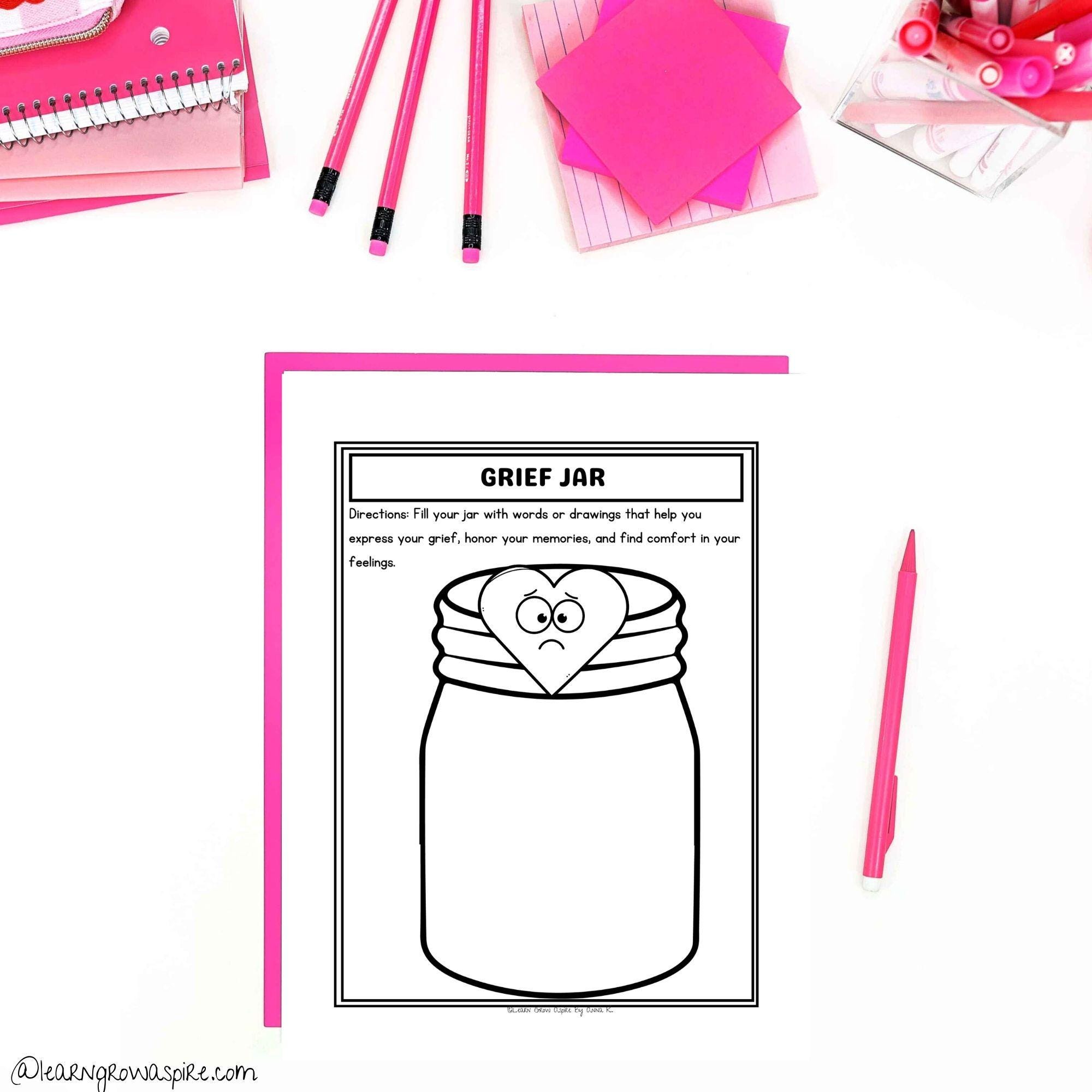 Grief and Loss Worksheets for Kids Printable, Coping Skills Activities ...