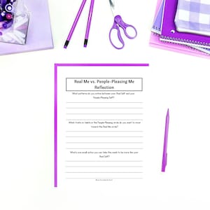 teen people pleasing workbook printable pdf