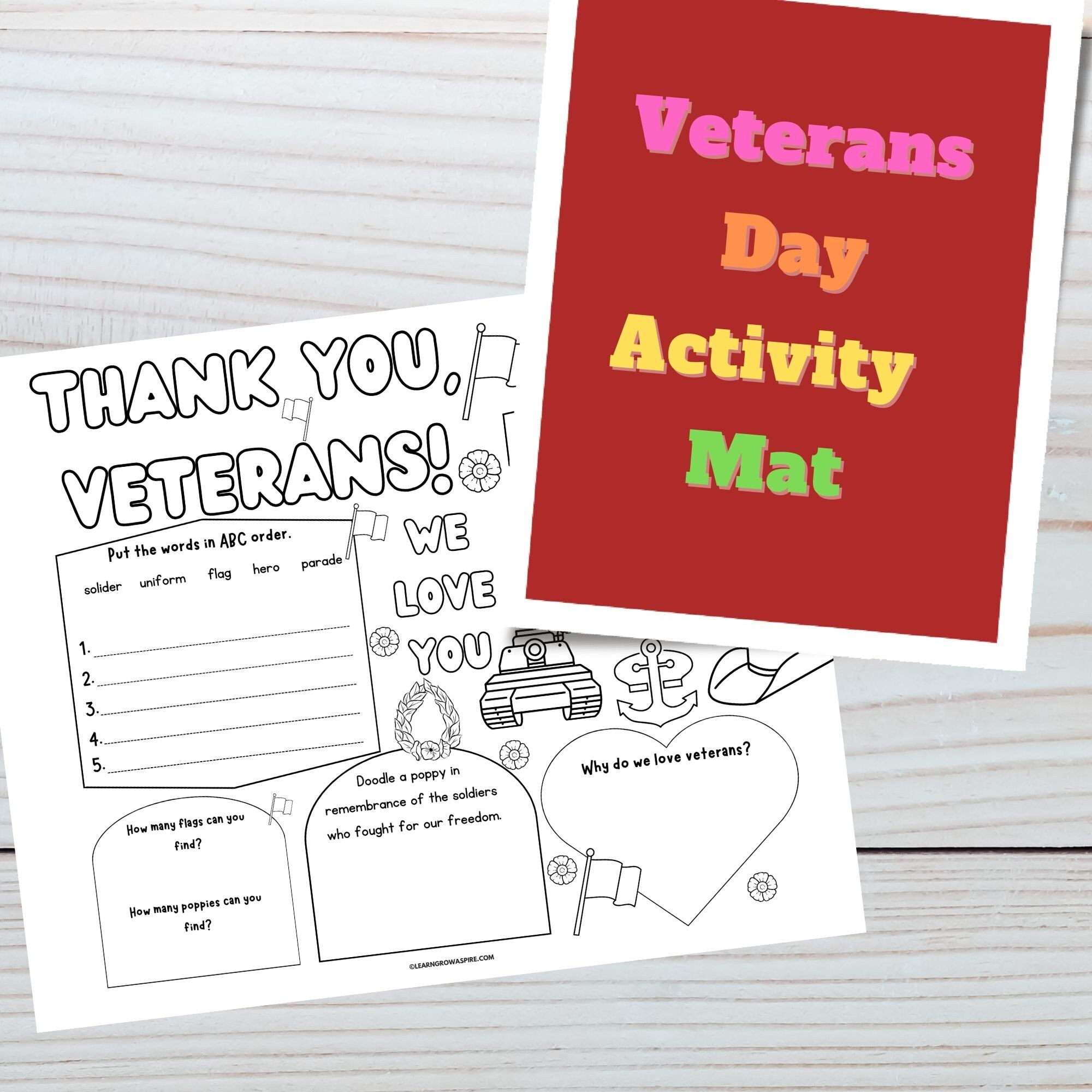 Veterans Day Activity Placemat Veterans Day Toddler Activity veterans-day-activity-placemat-veterans-day-toddler-activity