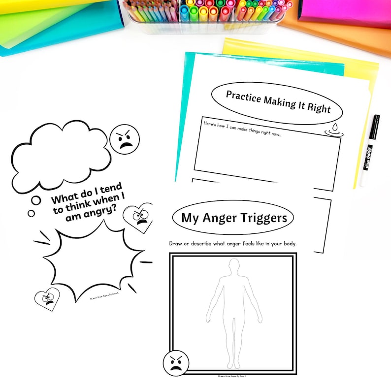 therapy tools and anger resources for teens.