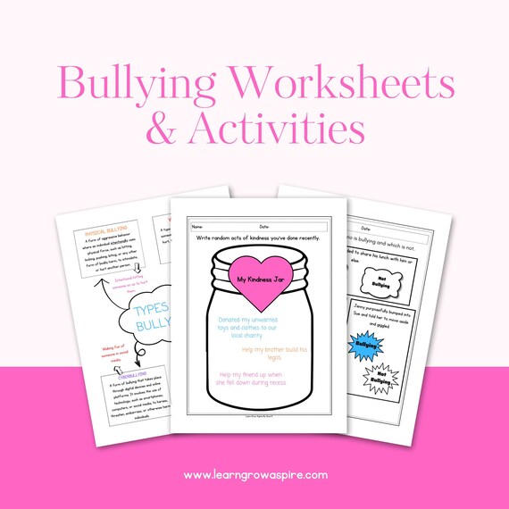Anti Bullying Worksheets Activities Anti Bullying Lesson Plans