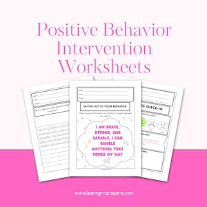 Classroom Behaviour Management For Positive Behavior Intervention Worksheets For Students Behavior Reflection Intervention Plan Template PDF