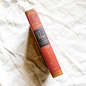 Vintage 1960s first edition hardcover Best Loved Poems by Henry Wadsworth Longfellow / Longfellow poetry book / collectible poetry