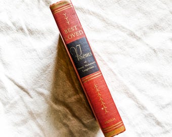 Vintage 1960s first edition hardcover Best Loved Poems by Henry Wadsworth Longfellow / Longfellow poetry book / collectible poetry