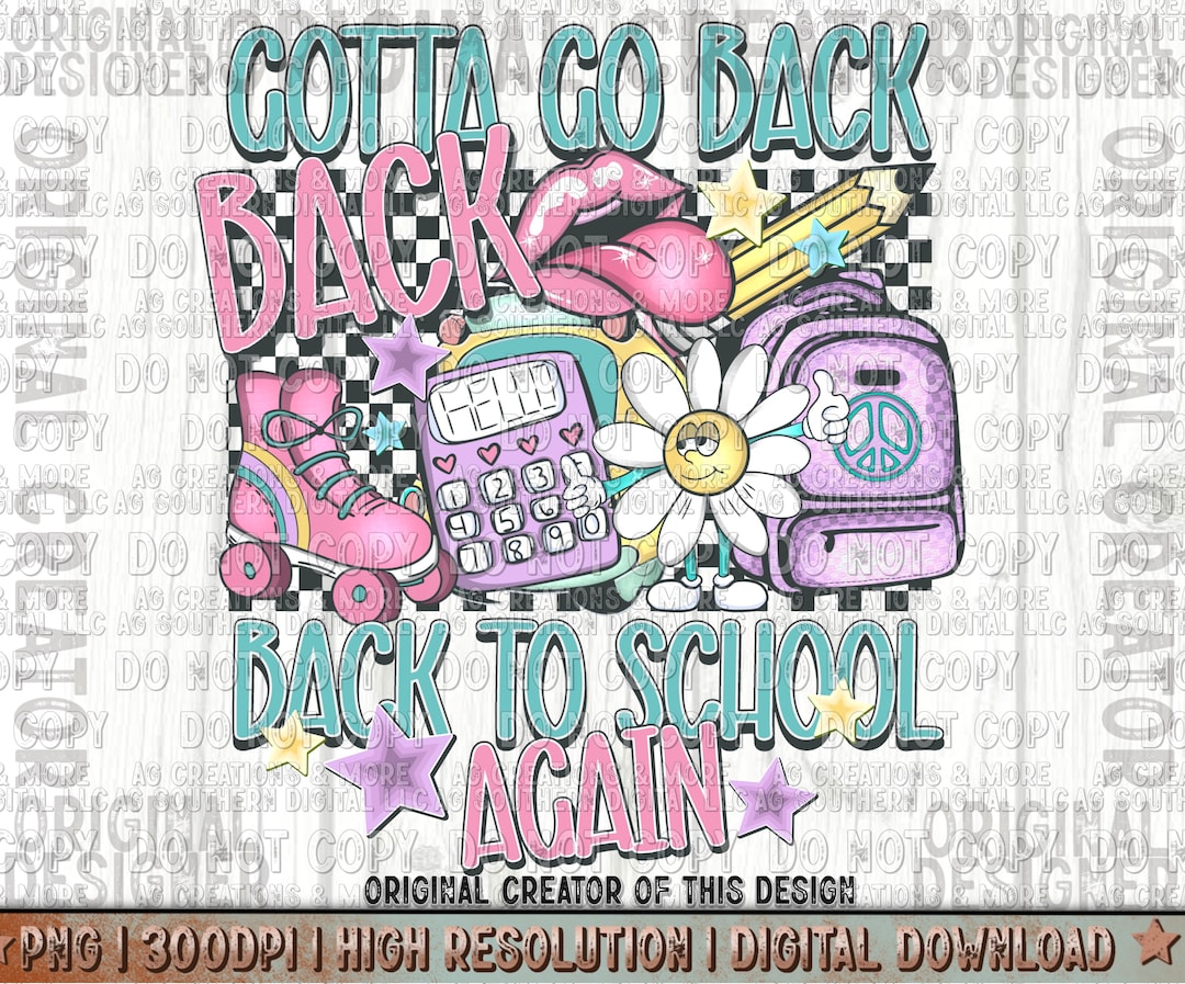 Trendy Retro Teacher Png, Back to School Design, Sublimation Png ...