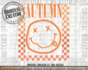 Retro Fall Png Smiley Face Western Png Bundle | Fall Png | Fall Vibe Png | Sublimation Png | Western Retro Png | Halloween png
