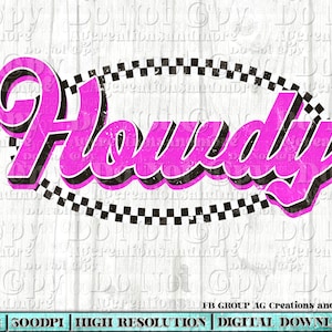Trendy Howdy Design png, Sublimation png, DTF png, western png design, Cowgirl png, western design, trendy png,  Howdy png