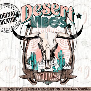 Western Png | Desert Vibes Png | Retro Western Png | Boho Png | Western Sublimation Png | Western Designs Clipart