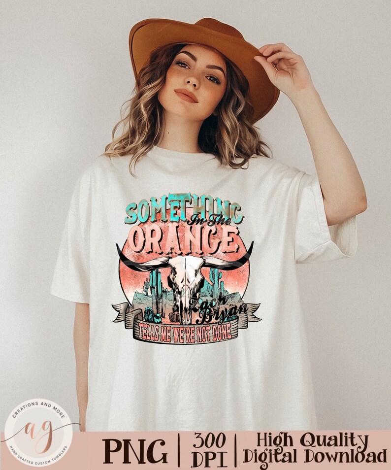 Something in the ORANGE Png Western Desert Sublimation - Etsy