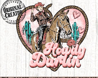 Western Cowgirl Png, Western Valentine Png, Cowgirl Valentine Png, Western Sublimation Png, Western Cowgirl Shirt Design