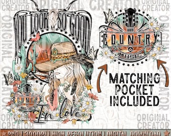 Western Cowgirl Schauen so gut in der Liebe Cowgirl Png, Western Sublimation Png, Western Cowgirl Png, Western Design Png, Western Shirt Png