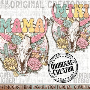 Western Mama and Mini Set, Mama Png, Mini Png, Western Sublimation Png, Mama Png, Western Mama Shirt Png, Western Design Png, Western Png