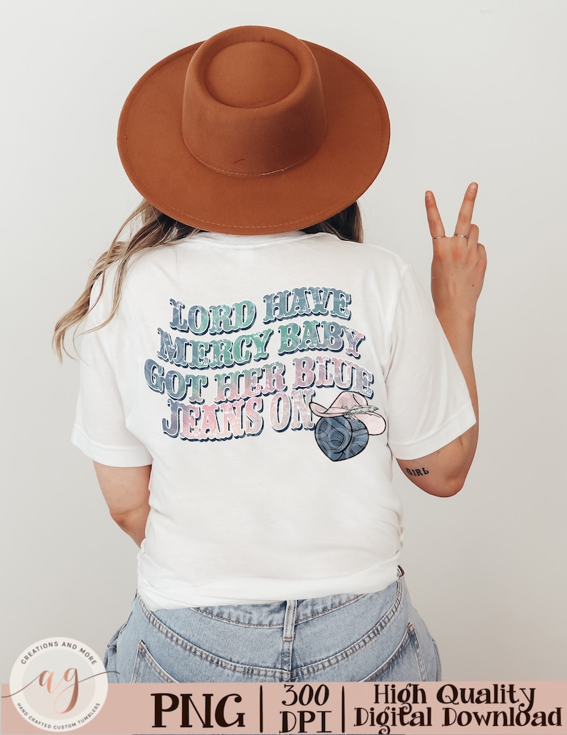 Western Png Pocket Set Lord Have Mercy Baby Got Her Blue Jeans Etsy