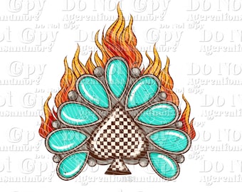 Yallternative Spades fire PNG, Western Design, Trendy Design png, collage png fire