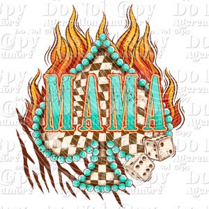 Yallternative Mama Spades fire PNG, Western Design, Trendy Design png, collage png fire