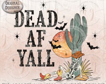 Western Halloween Png Skeleton Png | Retro Png | Sublimation Png | Country Png | Western Png | Halloween Png | Transfer