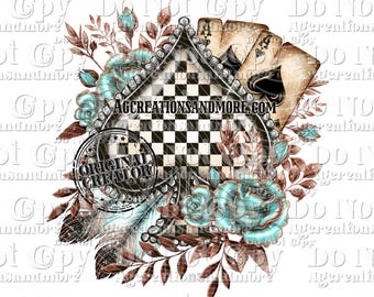 Yallternative Spades Checker PNG, Western Design, Trendy Design png, collage png