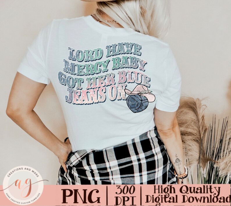 Western Png Pocket Set Lord Have Mercy Baby Got Her Blue Jeans Etsy
