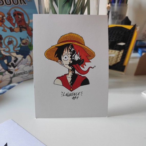 A6 Card Luffy Venom One Piece 