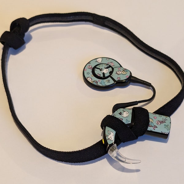 Non-slip sports headband for children, one size, extendable to support cochlear implant and hearing aids