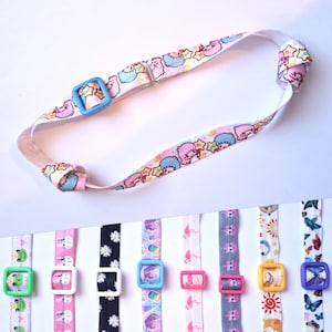 Adjustable headband for hearing aids and cochlear implant ear straps anti-loss safety