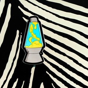 Lava Lamp Die Cut Sticker, Vinyl Sticker