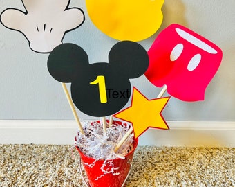 Mickey Mouse Theme Centerpieces, Mickey Mouse Party Decorations Mickey  Mouse Party Favor Birthday Decorations 