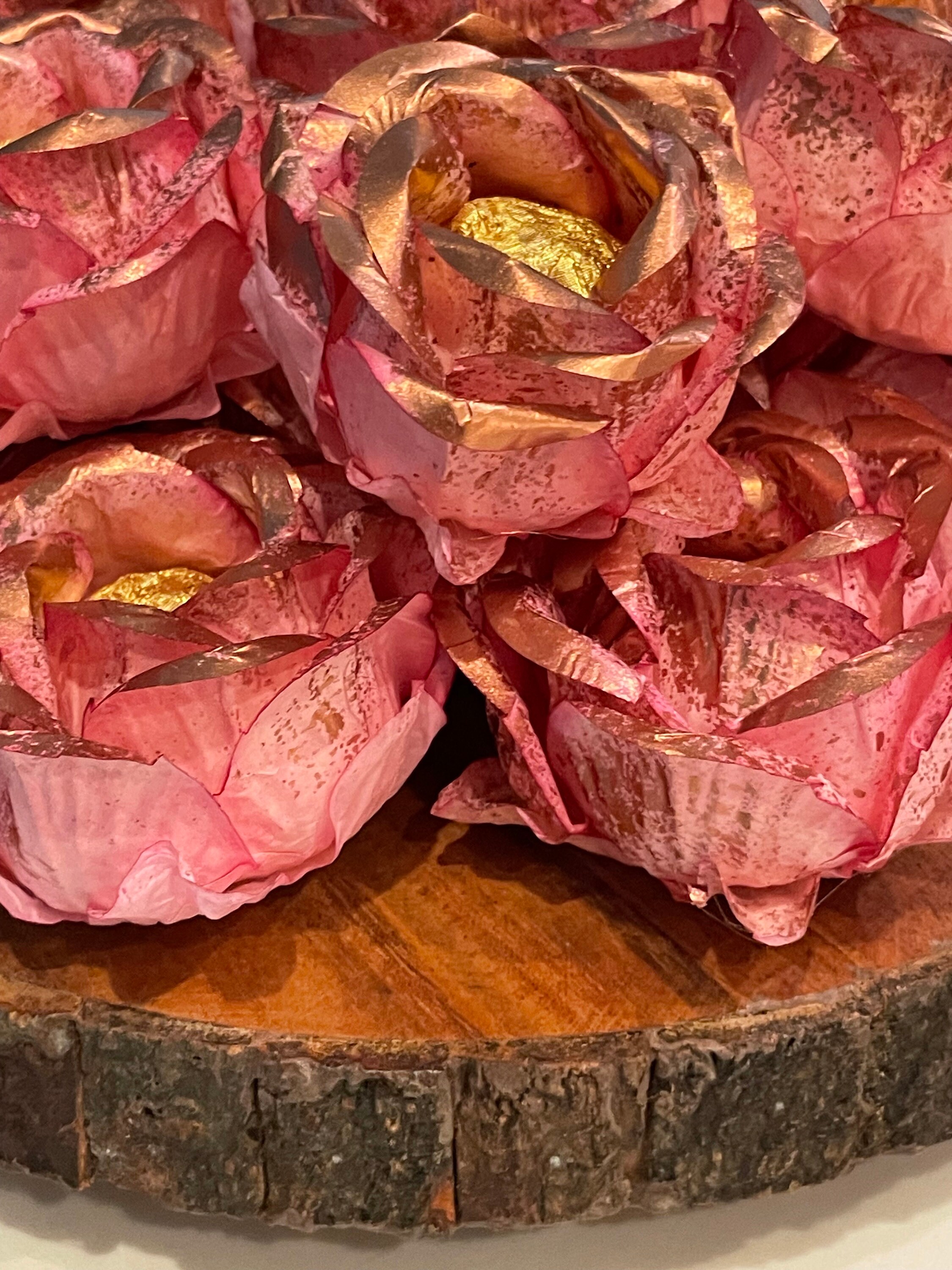 Old Roses Wrapperz Rose Gold Hand Made Truffle Wrappers (forminhas) - Etsy