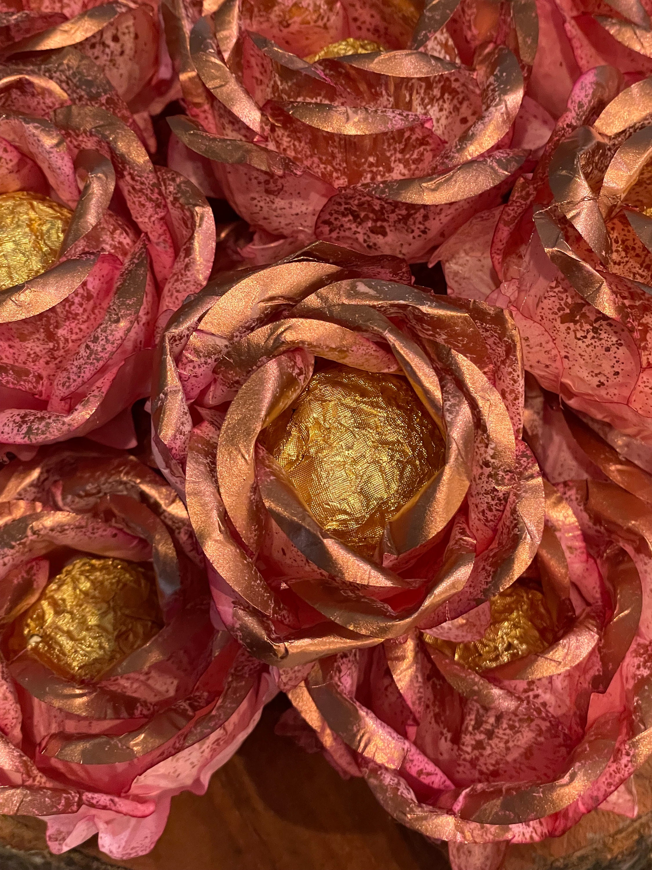 Old Roses Wrapperz Rose Gold Hand Made Truffle Wrappers forminhas - Etsy