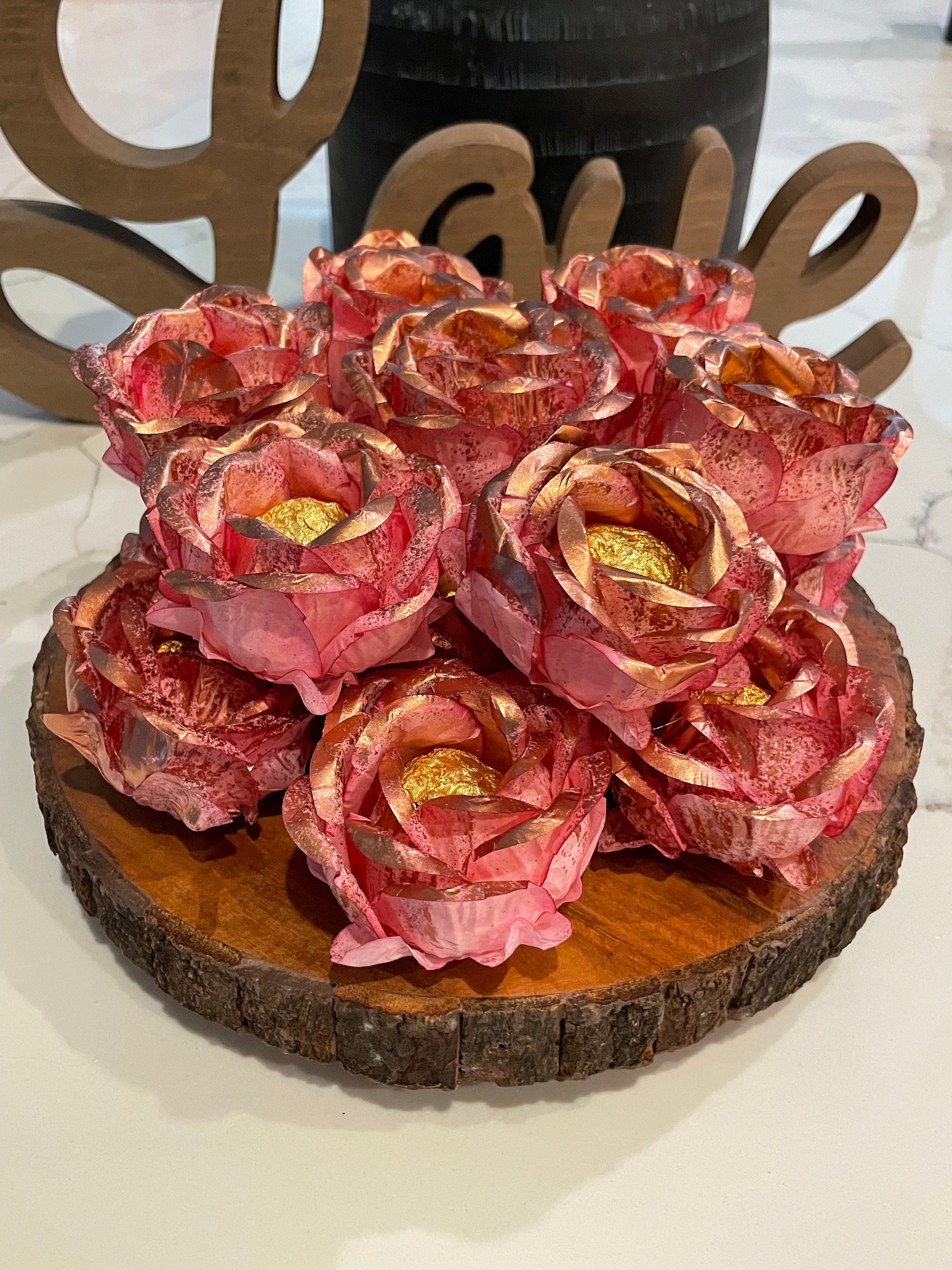 Old Roses Wrapperz Rose Gold Hand Made Truffle Wrappers (forminhas) - Etsy