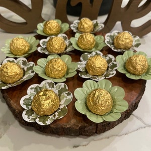 50 Green Fall Hand Made Truffle Wrappers