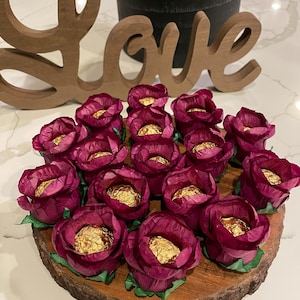Plum Hand Made Truffle Wrappers (forminhas)