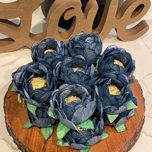 Hand Made Blueberry Truffle Wrappers (forminhas)