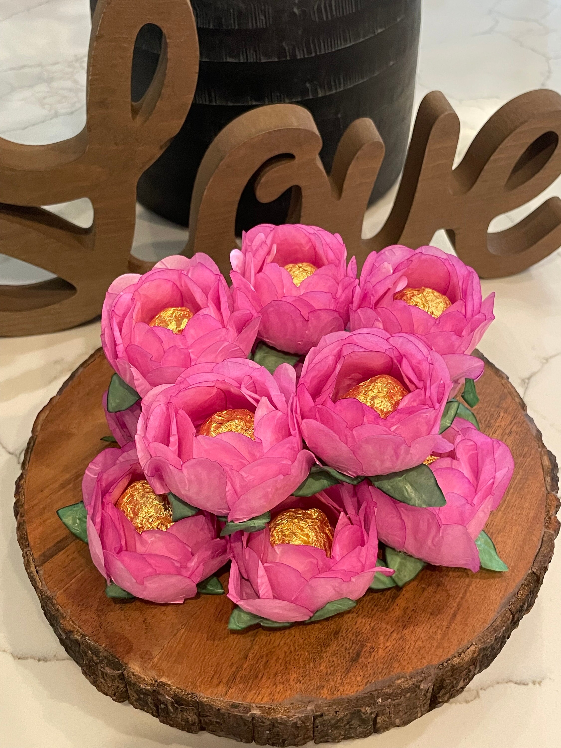 Hand Made Baby Pink Truffle Wrappers (forminhas)