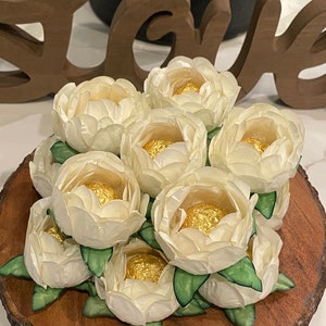 Cream Hand Made Truffle Wrappers (forminhas)