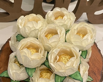 Cream Hand Made Truffle Wrappers (forminhas)