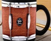 Caixa Gretsch Marquee Maple Brown Mug, Snare Drum Mug, Drummer Mug, Present for Drummer, Christmas Gift For Men, Guitar Mug, Drummer Gift