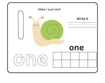 Preschool Printables Numbers 1-10 Play Doh Mats Toddler Activities, Montessori Materials Practice for Homeschool Pre-K Kindergarten