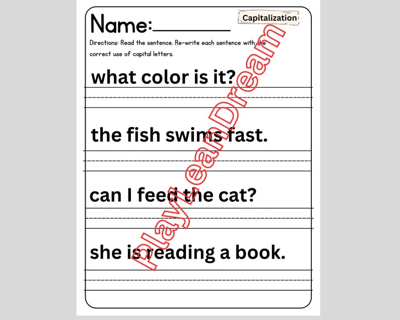 37-punctuation-worksheets-preschookindergartenhomeschool-printable